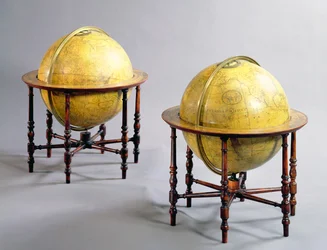 Paar George III Bibliotheek Globes, 1798